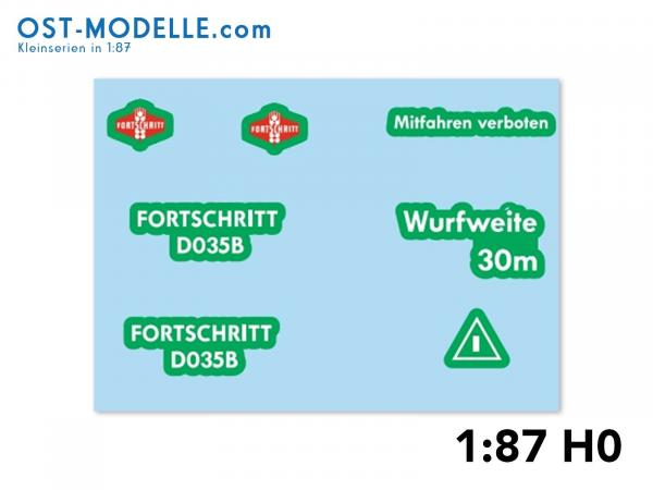 Decals Düngerstreuer D035B weiß